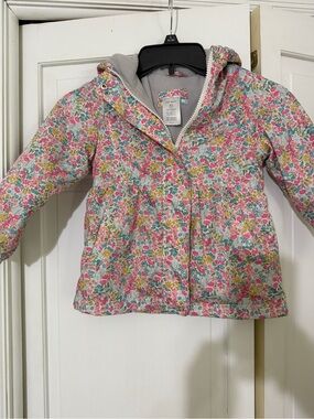 Carter's Floral Hooded Jacket - Pink, Yellow, Green